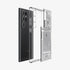 ACS07294 - Galaxy S24 Ultra Case Ultra Hybrid Zero One in Zero One White showing the back